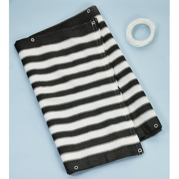 Ideaworks Deck & Fence Outdoor Garden Patio Privacy Screen-Black/White