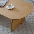 thumbnail image 6 of Tcbosik 47" Oval Coffee Table, Mid Century Modern Center Table for Living Room, Natural Wood, 6 of 7