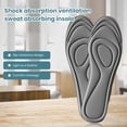 thumbnail image 6 of 1 Pair Sport Insoles Cuttable Sweat Absorption Comfortable Elastic Odor-resistant Shockproof Insole Replacement Massage Four Seasons Shoe Pads Shoes Accessory, 6 of 8