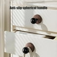 thumbnail image 5 of 1PC Walnut Wood Wall Hook with Strong Adhesive, No Drill Heavy Duty Command Hook for Bathroom Kitchen, Removable Hanger for Towels Robes Coats, with Glue, Black, 5 of 6