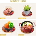 thumbnail image 5 of SKYSONIC Pumpkin Red Truck Pot Holders Trivets, 2 Pcs Heat Resistant Trivets,Autumn Fall Watercolor Cotton Thread Weave Mats for Hot Pads Pans Pot Bowl Teapot for Kitchen Decor, 5 of 7