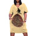 thumbnail image 2 of Vestido de bolsillo suelto con conexión abstracta, vestidos de lujo, vestidos de verano para mujer 2025, vestidos para eventos especiales, 2 of 7