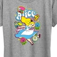 thumbnail image 3 of Alice in Wonderland - Alice Stickers - Women's Short Sleeve Graphic T-Shirt, 3 of 5