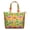 Abstract, variant on Cute Frog Travel Duffel, Green Frog Cartoon Design Weekender Tote, Mushroom and Plant Pattern Lightweight Multipurpose Carry-on for Short Trips