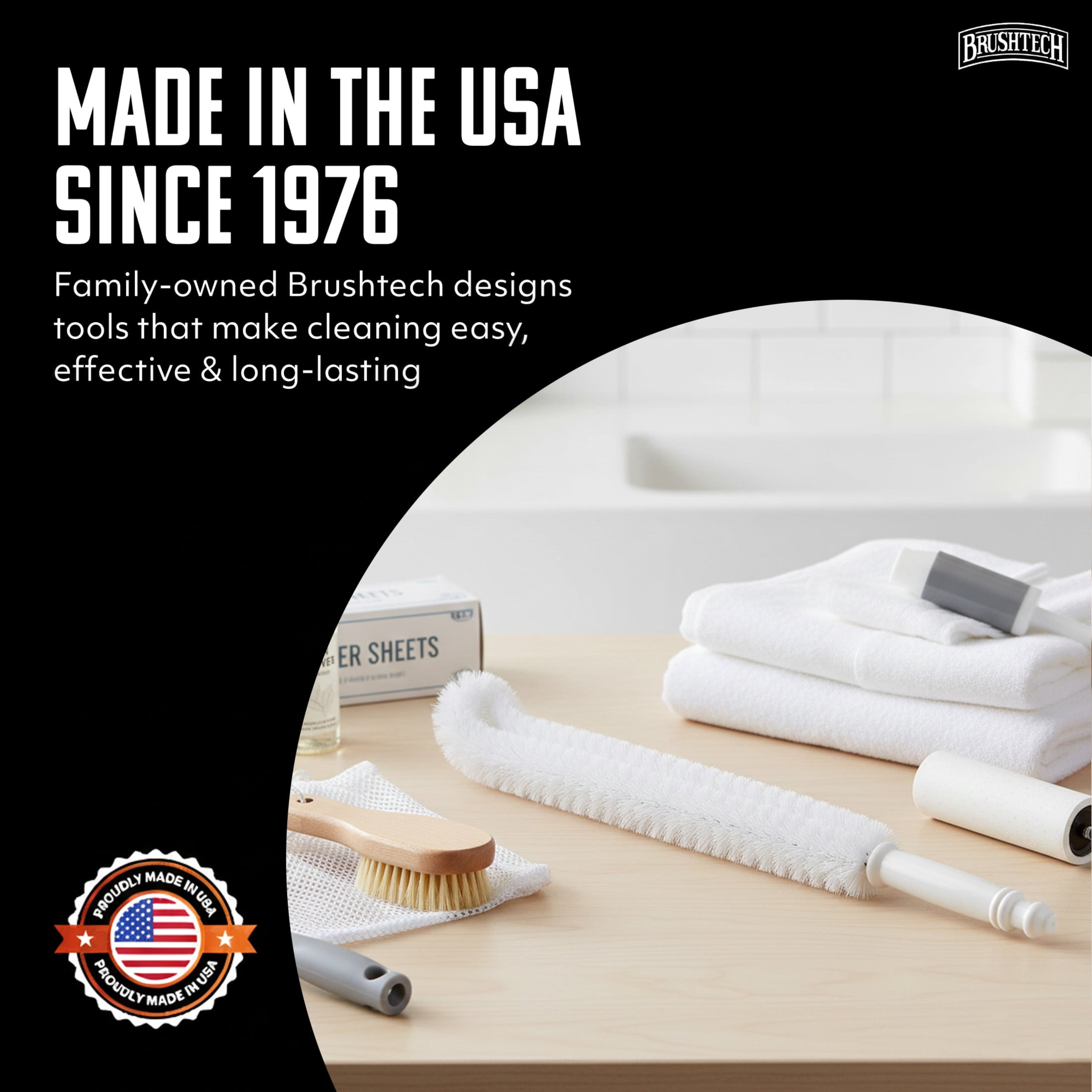Brushtech Dryer Care Heavy Duty Lint Catching Brush – Narrow Deep-Reach Appliance Cleaner for Lower Dryer Traps, Effectively Removes Lint, Dust & Debris, Built with Durable Plastic & Wire