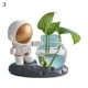 thumbnail image 2 of Gwong Decoración hogareña Adorno de astronauta de cristal tridimensional multifuncional de jarrón tridimensional con maceta transparente de flores hidróponas para escritorio Gwong 21084764, 2 of 6