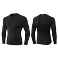 thumbnail image 3 of 6588 Quick Men's Athletic Long Sleeve Shirts - Moisture-Wicking Workout T-Shirt Running Tops - Enhance Your Performance with Comfort, 3 of 7