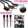 thumbnail image 3 of 25pcs Car Cleaning Wash Kit Interior Detailing Cleaner Kit with High Power Handheld Vacuum,, Windshield Tool, Gel, Tire Brush, Complete Car Care Tools, Men's Gift Or Women's Gift, 3 of 7