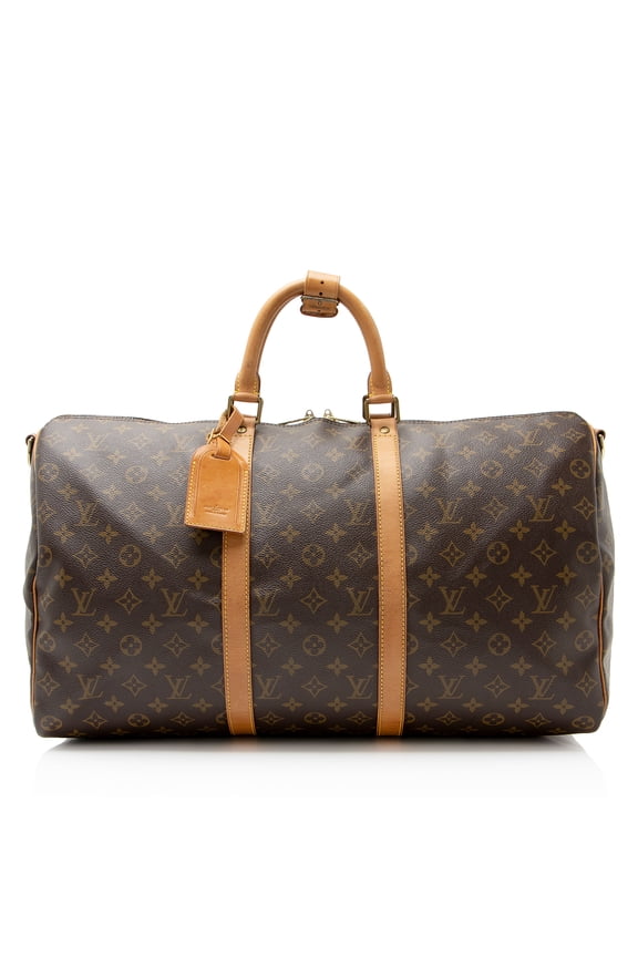 Pre-Owned Louis Vuitton Vintage Monogram Canvas Keepall Bandouliere 50 Duffle