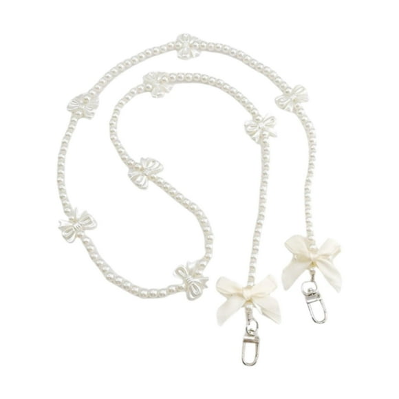 Cordón para teléfono con forma de cruz, creativo, universal, de 47,24 pulgadas de largo, con cuentas