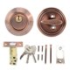 thumbnail image 1 of Cerradura De Puerta De Dormitorio Antirrobo De Seguridad De Un Solo Cilindro De Acero Inoxidable Con Llaves (Bronce) Speravity EL009654-00, 1 of 6