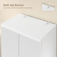 thumbnail image 6 of 71'' Tall Storage Kitchen Pantry Cabinet with Adjustable Shelves&Fluted Door, 5-Tier Cabinet for Living Room Kitchen Dinning Room Bedroom, White, 6 of 9