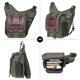 thumbnail image 3 of Bolso bandolera de hombro de lona vintage KAUKKO FH03-armygreen, 3 of 5