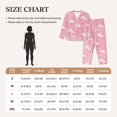 thumbnail image 4 of Fotbe Pink Flamingos and Flowers Conjunto de Pijama de Manga Larga para Mujer con Estampado, Ropa de Dormir de 2 Piezas, Conjunto de Casa Suave y Cómodo con Bolsillos-X-Large, 4 of 7