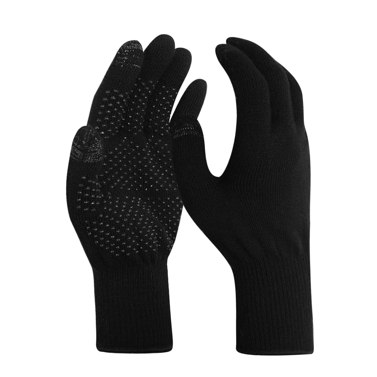 Evridwear Mens Thermal Winter Touch Screen Gloves with Elastic Cuff for Cold Day