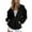 Black, variant on Womens Casual Solid Long Sleeve Zipper Hooded Coat Pocket Sweatshirt Tops Hoodies Teen Girls Women Zip Hoodie Womens Sweatshirt Jacket Women's Sweatshirts Tan Hoodie Top with Drawstring Hoodie
