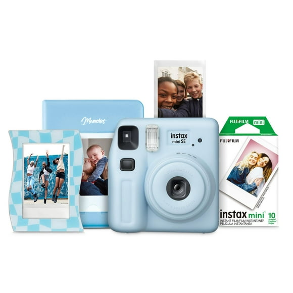 INSTAX MINI SE Instax Camera Bundle, Blue