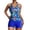Style 2 Blue, variant on Tankini Swimsuits with Shorts - Two Piece Tummy Control Bathing Suits High Neck Swimwear with Two Side Pockets