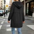 thumbnail image 2 of Cilsoka Women's Zip Up Hoodies Long Tunic Drawstring Sweatshirts Oversized Fleece Casual Long Sleeve 2026 Fall Hoodie Jacket Coat, 2 of 6