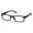 Matte Black, variant on Men’s Lightweight Rectangular Readers – Spring Hinge Matte Reading Glasses with Anti-Blue Bifocal Lenses +2.00