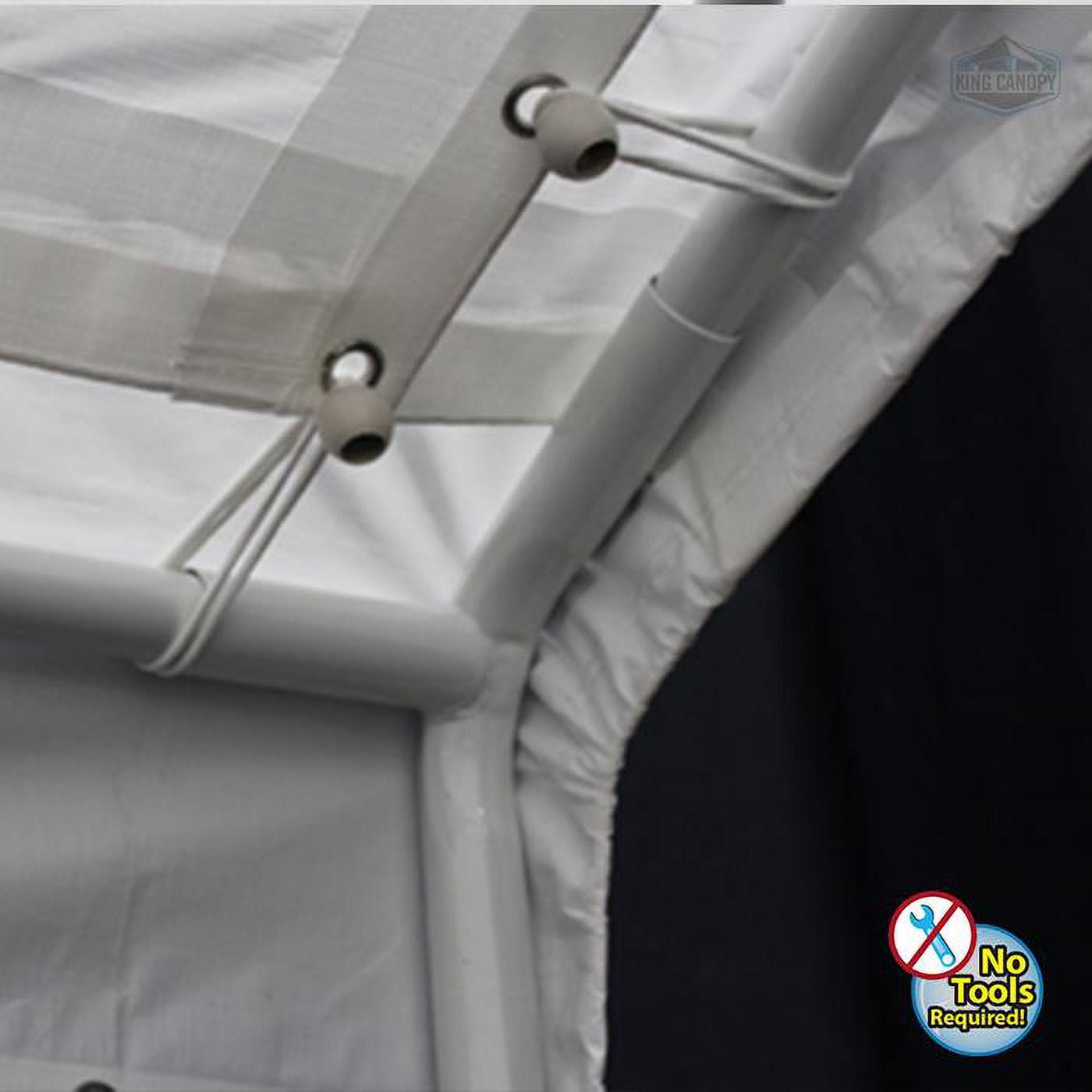 King Canopy Universal Canopy 10' x 20' , 1 3/8-Inch Steel Frame, 8 Leg, Tan