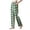 Green1, variant on KyCheLot Plaid Pajama Pants for Women Cotton Soft Elastic Waist Sleep Pants with Pockets Straight Leg Pants