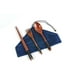 thumbnail image 1 of Zhuge juegos de cubiertos de madera, tenedor y cuchara de madera, palillos, vajilla reutilizable, juego de cubiertos, utensilios de viaje, cubiertos de línea atada, azul, 1 of 5