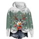 thumbnail image 1 of WILLBEST Sudadera Deportiva para Mujer, Estilo Casual, con Estampado Navideño de Ciervos con Cabeza Grande y Copos de Nieve, Cuello Redondo, Manga Larga y Capucha Ligera Chica​​, 1 of 4