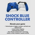 thumbnail image 2 of Controlador inalámbrico shock Blue - inalámbrico - Bluetooth - usb - Xbox Series x, Xbox Series s, Xbox one, pc, android, ios, tabletas - shock Blue, 2 of 5
