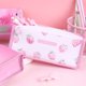 thumbnail image 2 of Estuche para lápices rosa, bolsa de papelería con cremallera, estuche para lápices, bolsa de almacenamiento de gran capacidad, 3#, 2 of 2