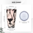 thumbnail image 4 of KLL Pink Cheetah Art Print 40oz Stainless Steel Insulated Car Cup with Spillproof Lid - Keep Your Drink Hot or Cold on the Go-Straw Two-piece Set, 4 of 8
