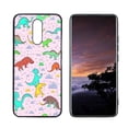 thumbnail image 1 of Compatible with LG X4 Phone Case, Cute-Dinosaur-T-Rex-Dino51 Case Men Women, Flexible Silicone Shockproof Case for LG X4, 1 of 1