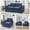 Navy Blue, variant on Modern Loveseats UNITED WE WIN Modular Sectional Sofa Cloud Couch,Comfy Cloud Modern Sofa,2 Seater with Cushion Covers Removable Furniture for Living Room Bedroom Apartments Dorms,No Assembly Require