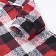 thumbnail image 6 of Qiylii Christmas Family Matching Pajamas Set Cartoon Elk T shirt Plaid Trousers, 6 of 9
