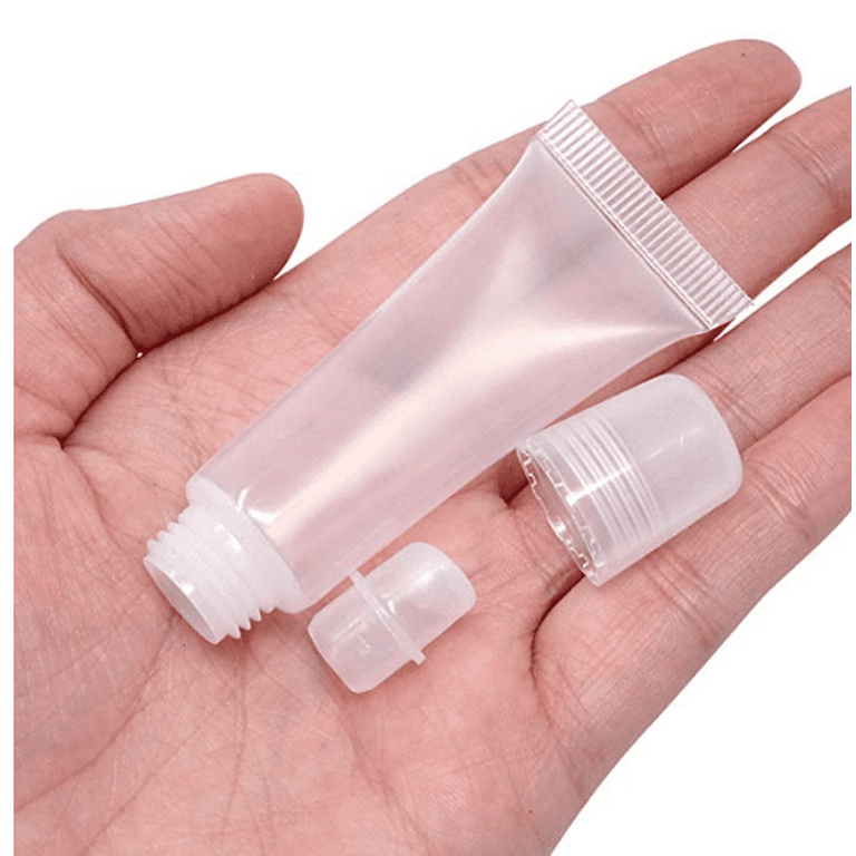 Ewanda store 30PCS 15ml Lip Gloss Balm Tubes Empty Clear Cosmetic Squeeze  Tubes Soft Tubes for DIY Lip Gloss 
