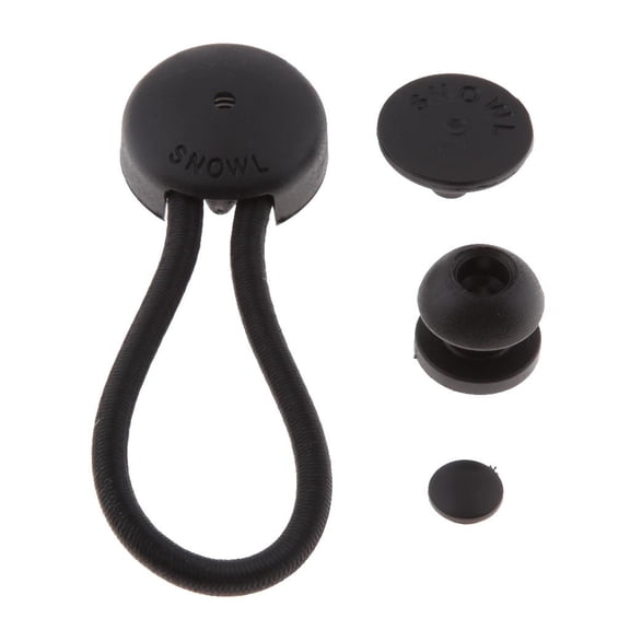 jiaping 3.5" BALL BUNGEE Cord Tarp Elastic Tie Down Strap Bungi Canopy Rubber Straps Black