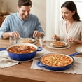 thumbnail image 7 of Daluvenix 2 in 1 Cast Iron Dutch Oven Pot with Skillet Lid, 3+1.5qt Enamel Dutch Oven Dual Handle, All-in-One Cookware, Blue, 7 of 7