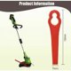 thumbnail image 4 of Lame Debroussailleuse Plastique, Lame Débroussailleuse Universelle, Lame Plastique, Lame Coupe Bordure Tondeuse à Gazon en Plastique Lames pour Jardin et Pelouse Coupe Bordures, 35 piezas, 4 of 5