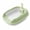 #05 _ C _ Green, variant on Small Cat Litter Box, 14"x12"x6" Open Top Cat Litter Box with High Side, Anti-Splashing Cats Litter Pan Semi-Enclosed, Easy to Clean, Includes Scoop _ #03 _ B _ Green