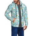 thumbnail image 3 of Zip Up Hoodies for Men - Cute Alpaca Cactus Rainbow Fruits Long Sleeve Comfrt Men'S Fashion Hoodies & Sweatshirts, Jackets for Men Hoodies Pullover Clothing Clothes with Pouch, 3 of 5