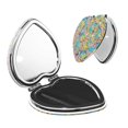 thumbnail image 1 of Pofeuu SpongeBob SquarePants for Portable Pocket Makeup Mirror PU Cover Compact Travel Mirror with Normal and Magnifying Double Sided Glass-Round Shape-Heart Shape, 1 of 9