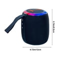 thumbnail image 3 of IROINID Haut-Parleurs Bluetooth Portables TWS, Haut-Parleur Pendentif Bluetooth Enchanteur Compagnon pour Cyclisme Randonnée avec Lumières Colorées Emplacement pour Carte et Fonctionnalité TWS Accessoire Idéal pour Sac à Dos, 3 of 7