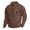 Coffee, variant on Letdown Corduroy Mens Stand Collar Sweatshirts with 1/4 Button, Color Block Long Sleeve Casual Loose Fit Pullover Comfortable Soft Fabric (Beige, L)