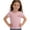 A Pink, variant on Auroural Toddler Girls Tank Tops 2T Children's Spring and Summer Solid Color Puffed Sleeves Short Sleeves Round Neck T-Shirt Top for Kids