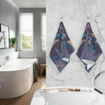 thumbnail image 6 of SKYSONIC Bathroom Hand Towels 2 Pack, Blue Giant Mushroom, Cotton Bath Towels Lightweight Quickdry for Bathroom Ktichen Travel Gym, 16"×28", 6 of 7