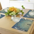 thumbnail image 4 of Ambesonne Vintage Place Mats Set of 4, Ferris Wheel Fun Retro, Standard Size, Blue, 4 of 6