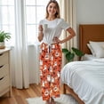 thumbnail image 3 of Halloween Pajama Pants for Women Men Couples Flannel Pjs Pants Fuzzy Pjs Pants Plush Pajama Bottom Costume Sleepwear Matching Pajamas Halloween Christmas Gifts, 3 of 3