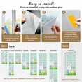 thumbnail image 6 of Easter Rabbits Window Privacy Film, Watercolor Eggs Cute Bunny Grass Flowers Blue Static Cling UV Sun Blocking Heat Control Window Tint Day and Night, Non-Adhesive One Way Privacy Cover 17.7''x39.3'', 6 of 7