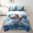 thumbnail image 2 of YST 7Pcs Cartoon Otter Comforter Set Bed in a Bag, Full Size, Polyester, 2 of 5