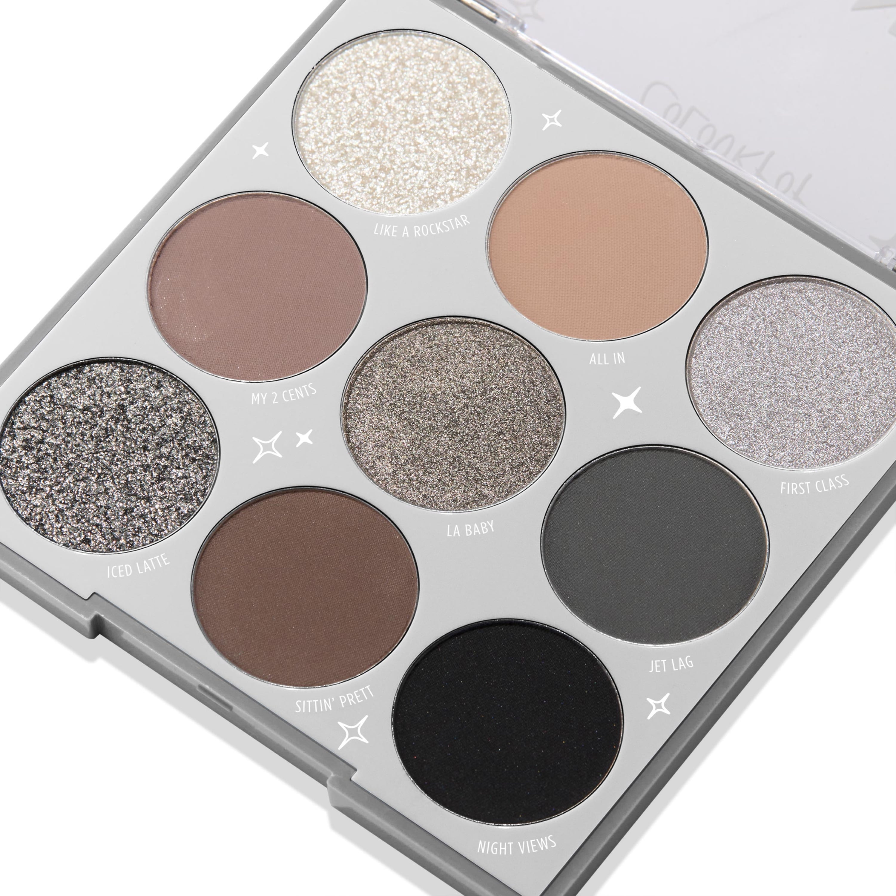 ColourPop 9 Pan Pressed Powder Palette, Gone Metal